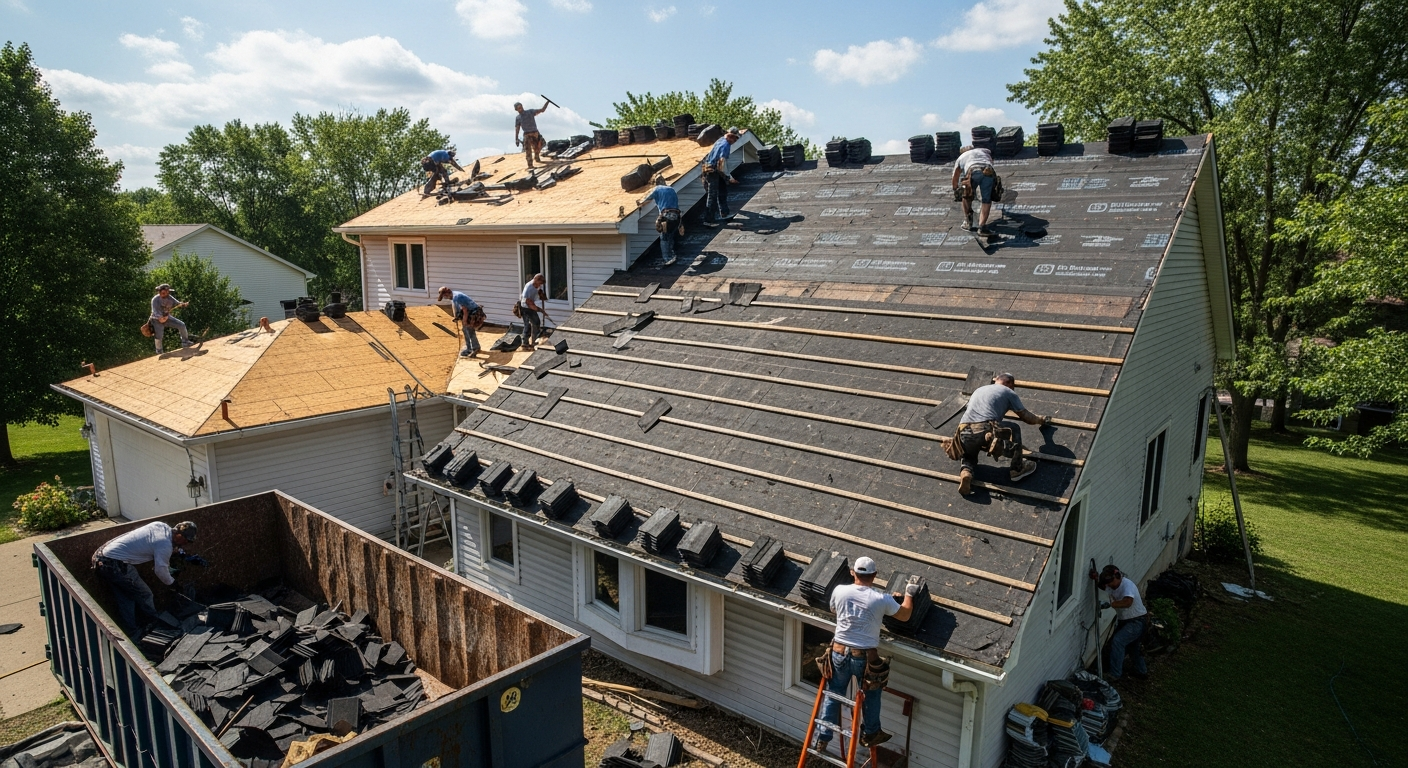Residential Roofing project by Zerkle Construction — example 2